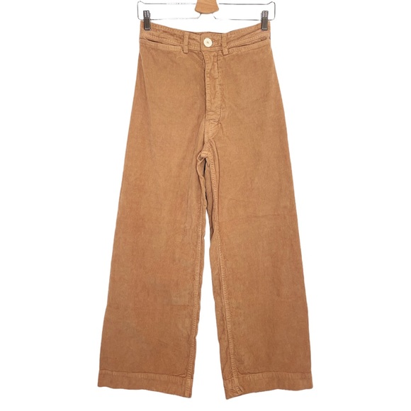 Jesse Kamm Pants - Jesse Kamm Tan Palomino Corduroy Sailor Pants - 6